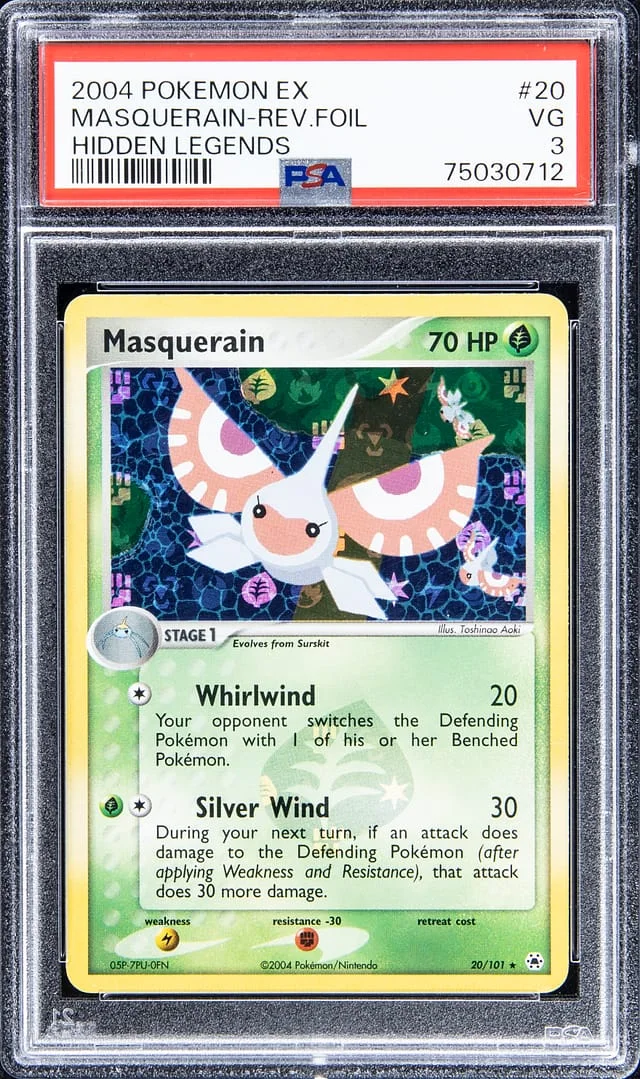 2004 Pokemon EX Hidden Legends Masquerain Reverse #20 card image