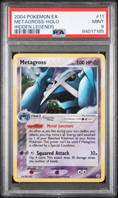 2004 Pokemon Ex Hidden Legends Metagross-Holo #11 card image