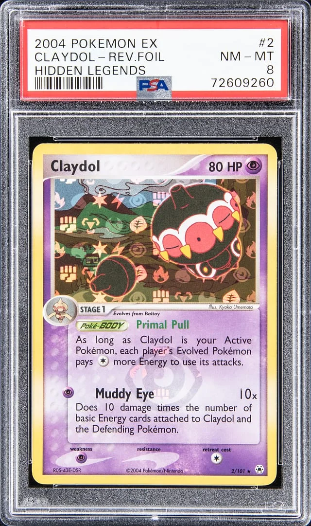 2004 Pokemon EX Hidden Legends - Reverse Foil Claydol #2 card image