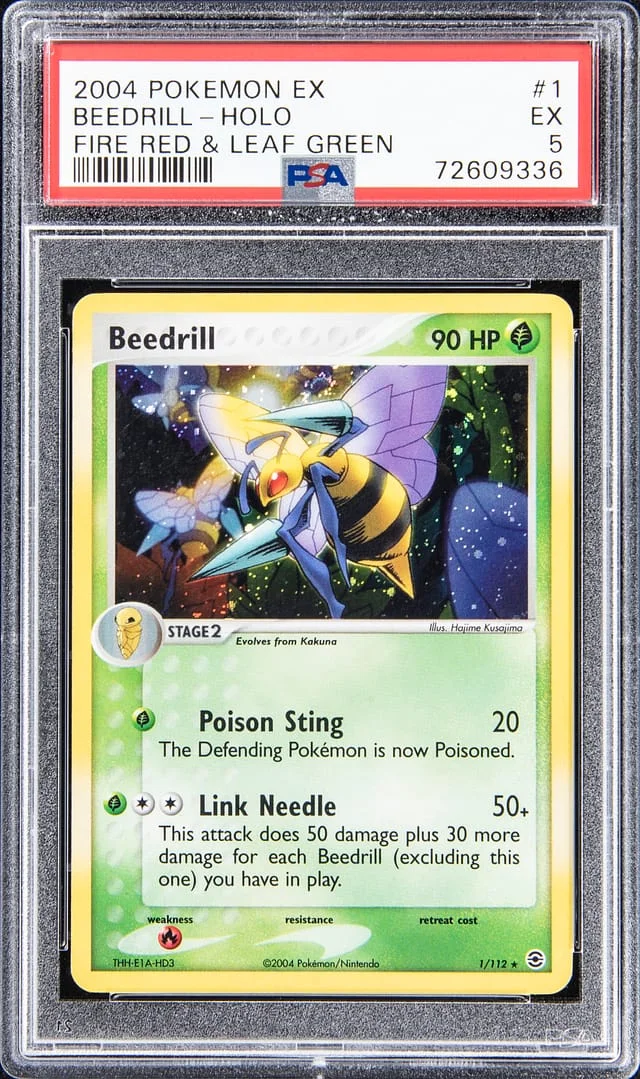 2004 Pokemon EX Holo - Fire Red & Leaf Green Beedrill #1 card image