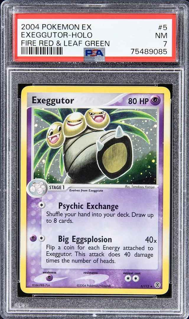 2004 Pokemon EX Holofoil Fire Red & Leaf Green Exeggutor #5 card image