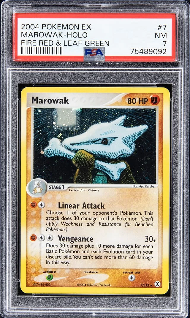 2004 Pokemon EX Holofoil Fire Red & Leaf Green Marowak #7 card image