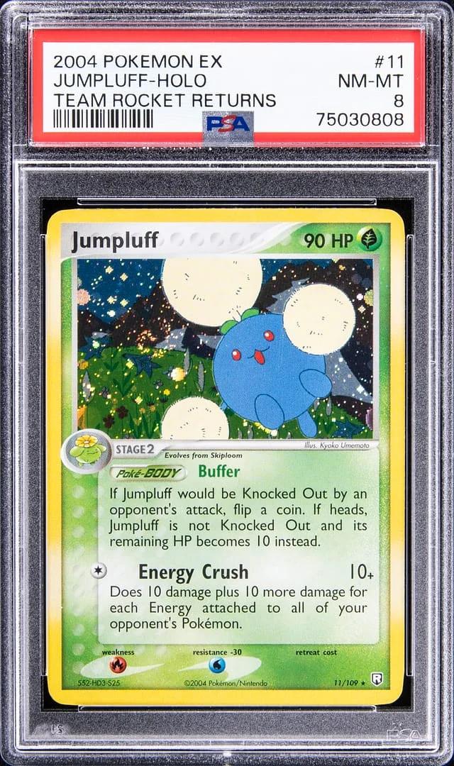 2004 Pokemon EX Holofoil Team Rocket Returns Jumpluff #11 card image
