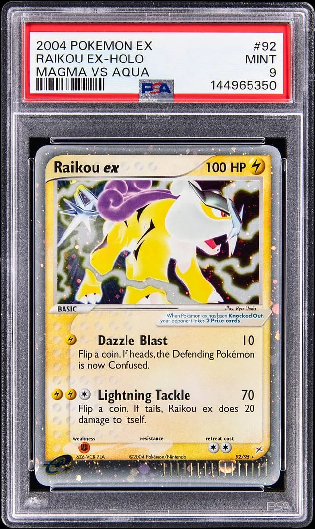 2004 Pokemon EX Magma vs Aqua Raikou EX Holo #92 card image