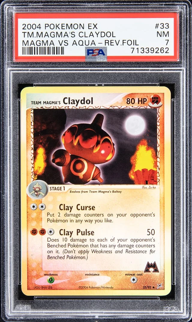 2004 Pokemon EX Magma vs. Aqua Reverse Foil Team Magma's Claydol #33 card image