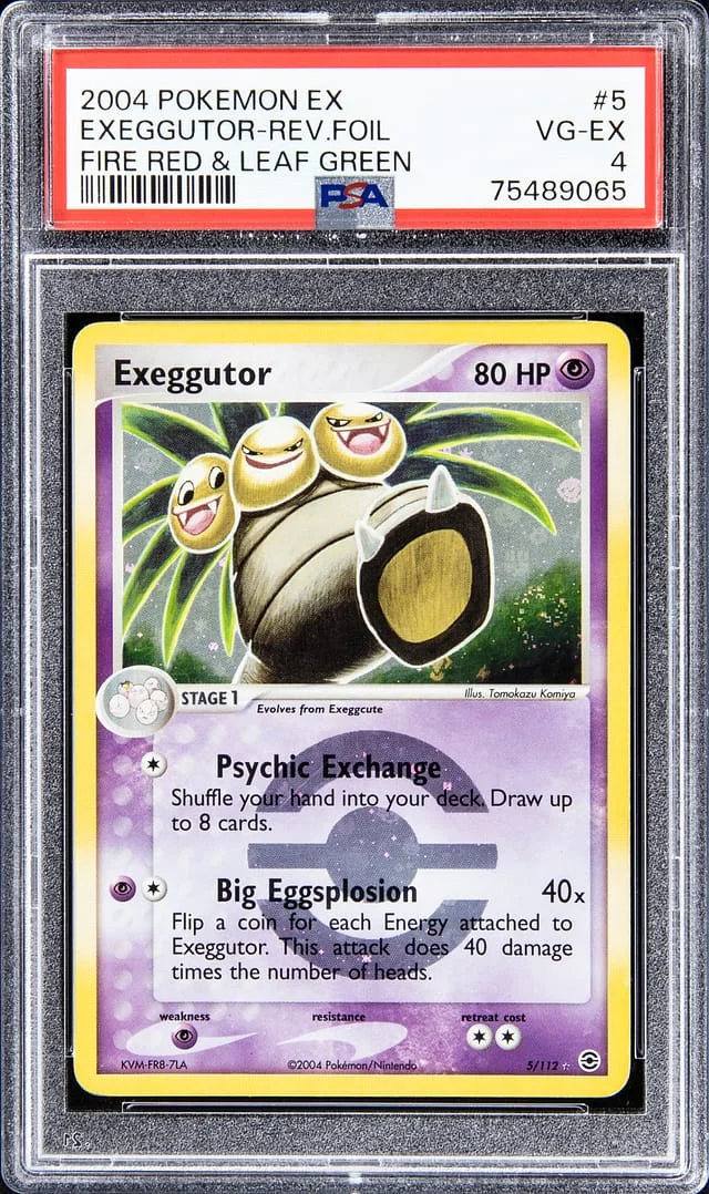2004 Pokemon EX Reverse Foil - Fire Red & Leaf Green Exeggutor #5 card image