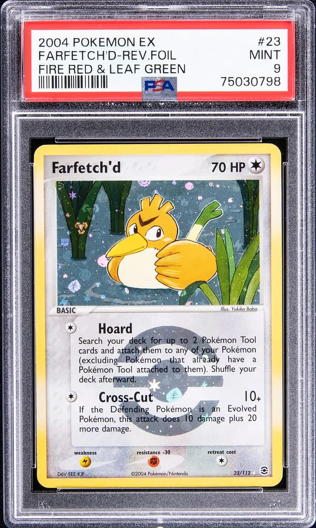 2004 Pokemon EX Reverse Foil - Fire Red & Leaf Green Farfetch'd #23 card image