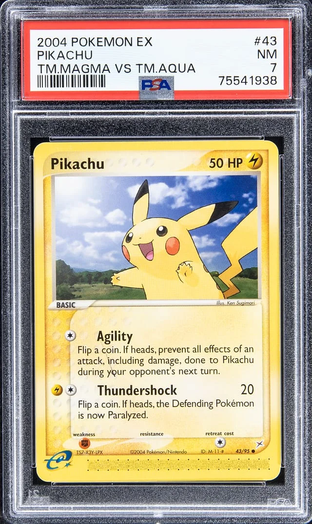 2004 Pokemon EX Team Magma vs Team Aqua Pikachu #43 card image