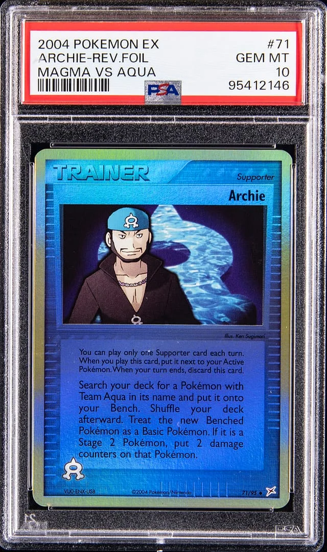 2004 Pokemon EX Team Magma vs. Team Aqua Reverse Holo Archie #71 card image
