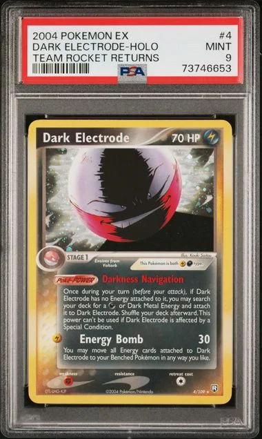 2004 Pokemon EX Team Rocket Returns Holofoil Dark Electrode #4 card image
