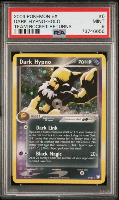 2004 Pokemon EX Team Rocket Returns Holofoil Dark Hypno #6 card image