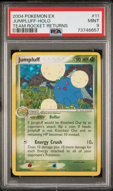 2004 Pokemon EX Team Rocket Returns Holofoil Jumpluff #11 card image