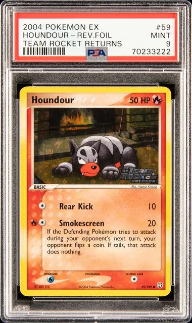 2004 Pokemon Ex Team Rocket Returns Houndour-Reverse #59 card image
