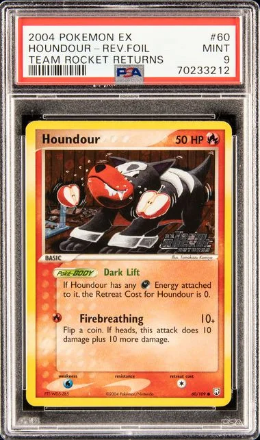 2004 Pokemon Ex Team Rocket Returns Houndour-Reverse #60 card image