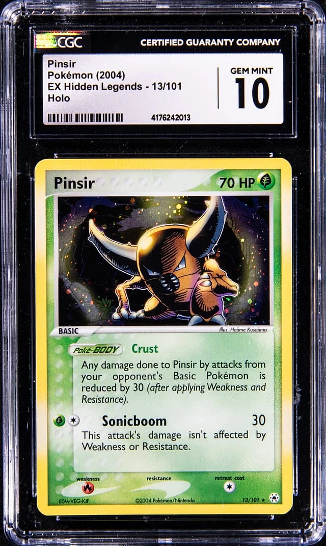2004 Pokemon Holofoil - EX Hidden Legends Pinsir #13 card image