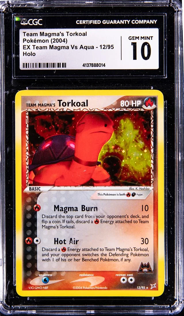 2004 Pokemon Holofoil - EX Team Magma Vs Aqua Team Magma's Torkaol #12 card image