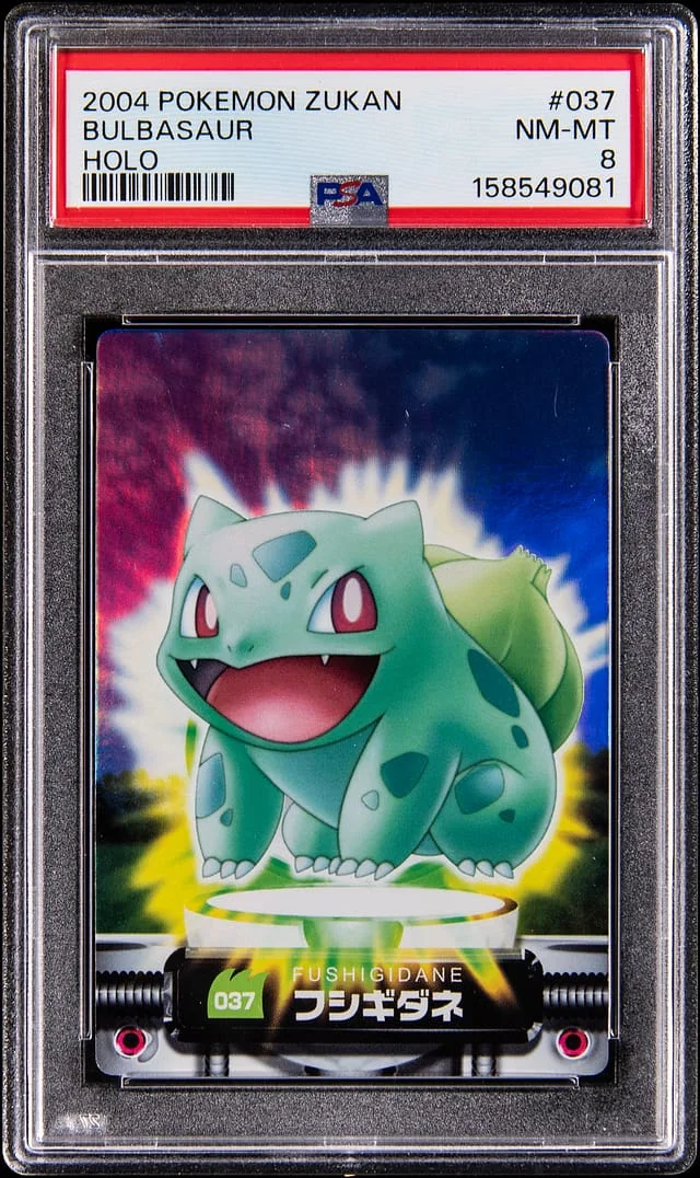 2004 Pokemon Japanese Zukan Holo Bulbasaur #037 card image