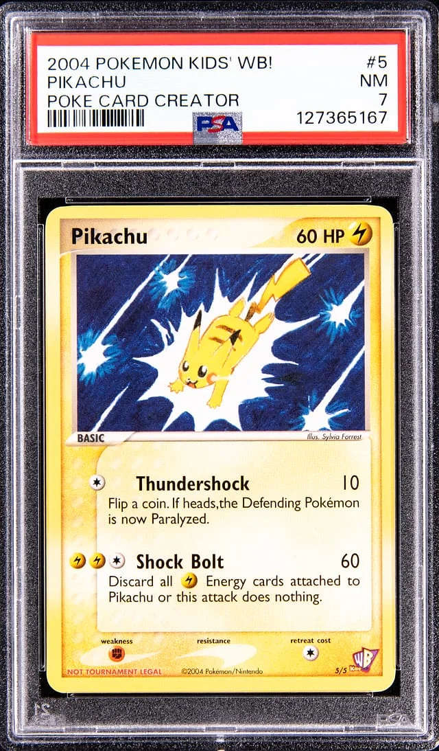 2004 Pokemon Kids' WB! Poke Card Creator Pikachu #5 card image
