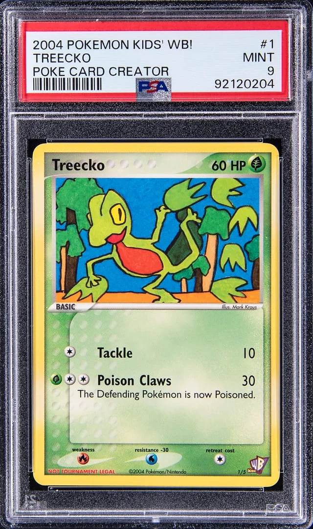 2004 Pokemon Kids WB! Poke Card Creator Treecko #1 card image