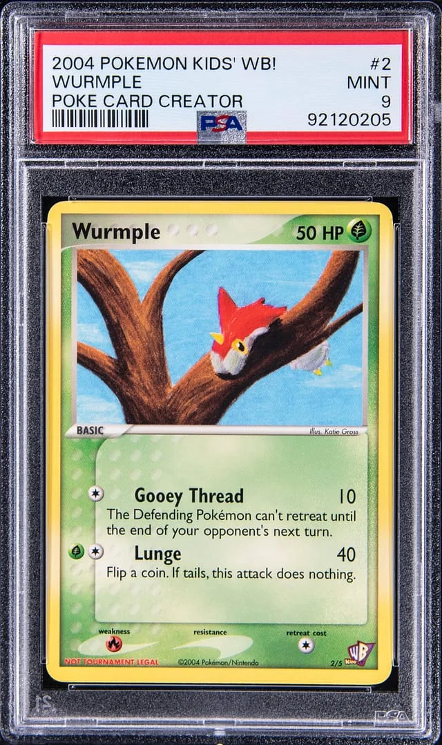 2004 Pokemon Kids WB! Poke Card Creator Wurmple #2 card image