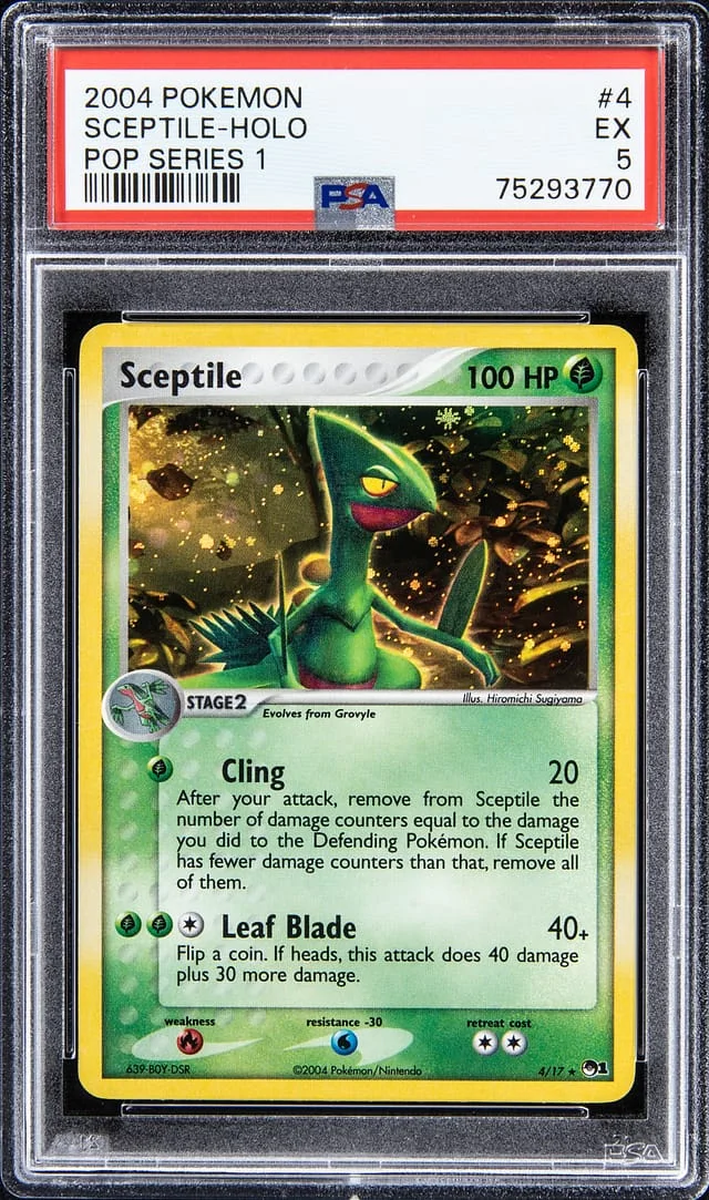 2004 Pokemon Pop Series 1 - Holo Sceptile #4 card image