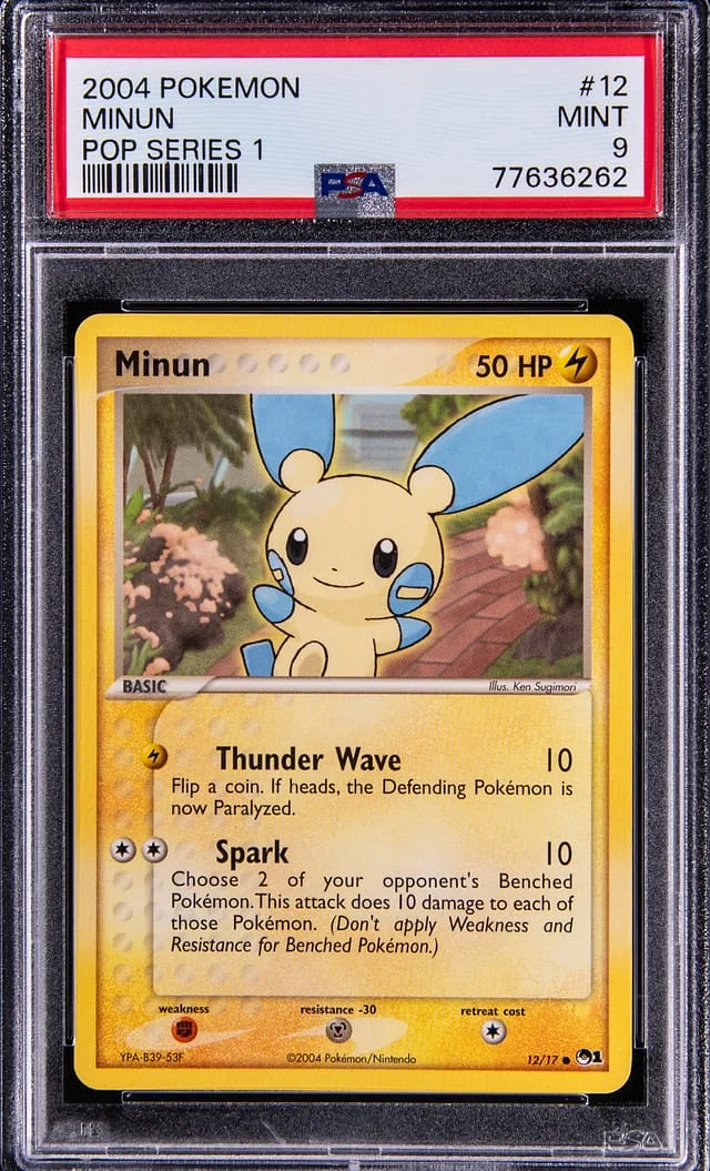 2004 Pokemon Pop Series 1 Minun #12 card image