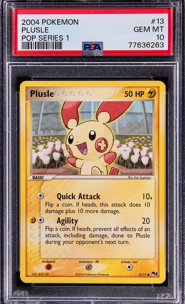2004 Pokemon Pop Series 1 Plusle #13 card image