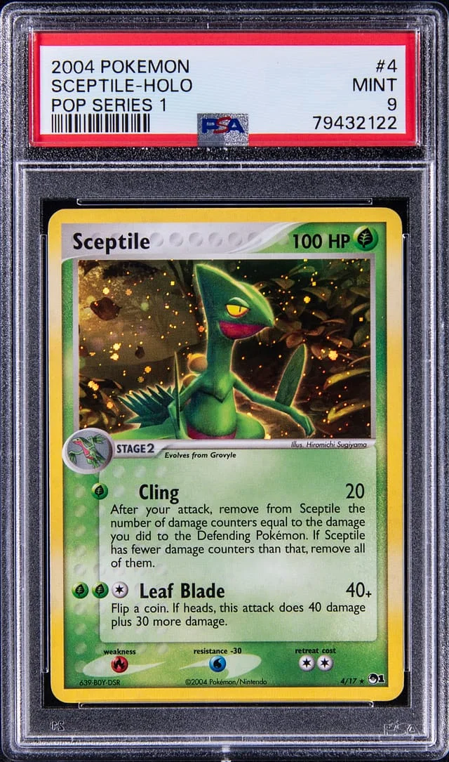 2004 Pokemon Pop Series 1 Rare Holofoil Sceptile #4 card image