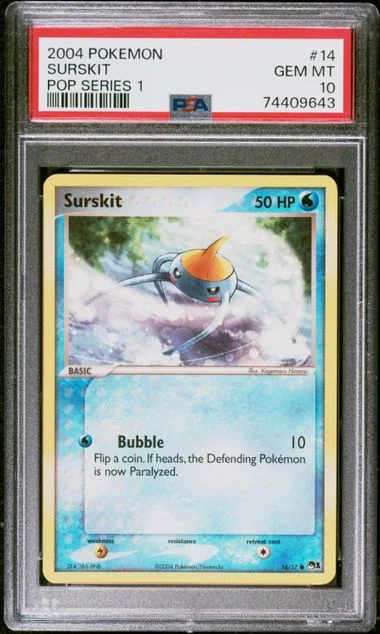 2004 Pokemon Pop Series 1 Surskit #14 card image