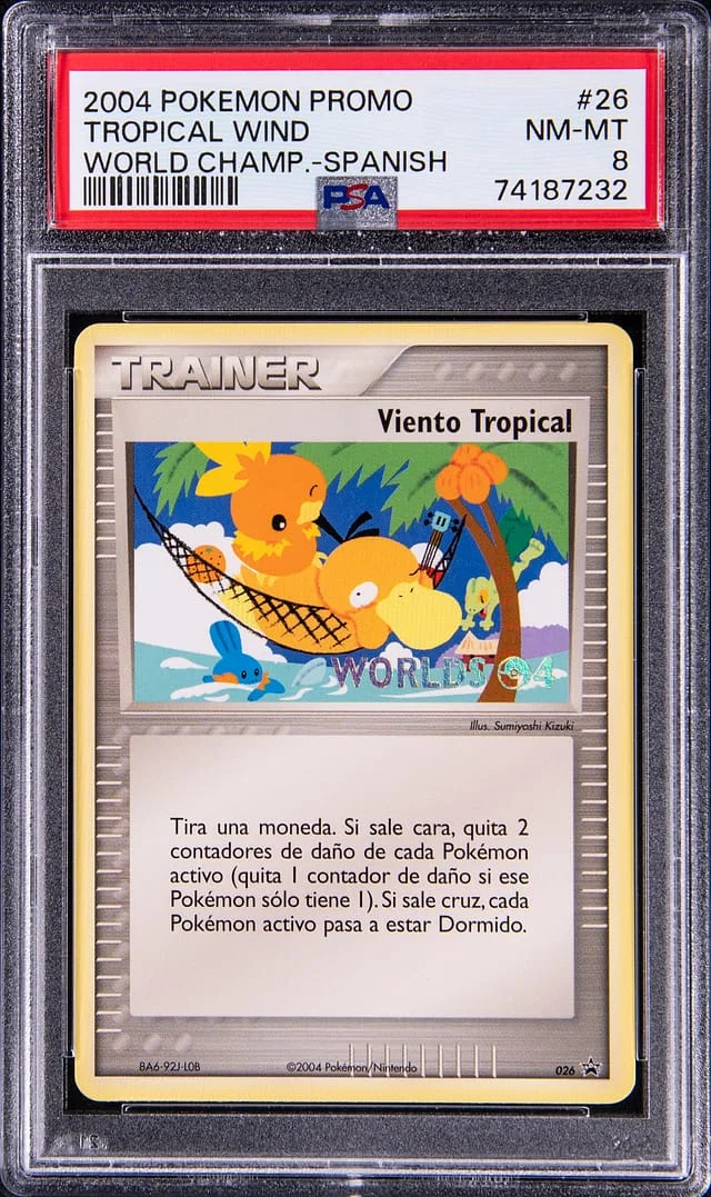 2004 Pokemon Spanish Black Star Promo World Championships Tropical Wind #26 card image
