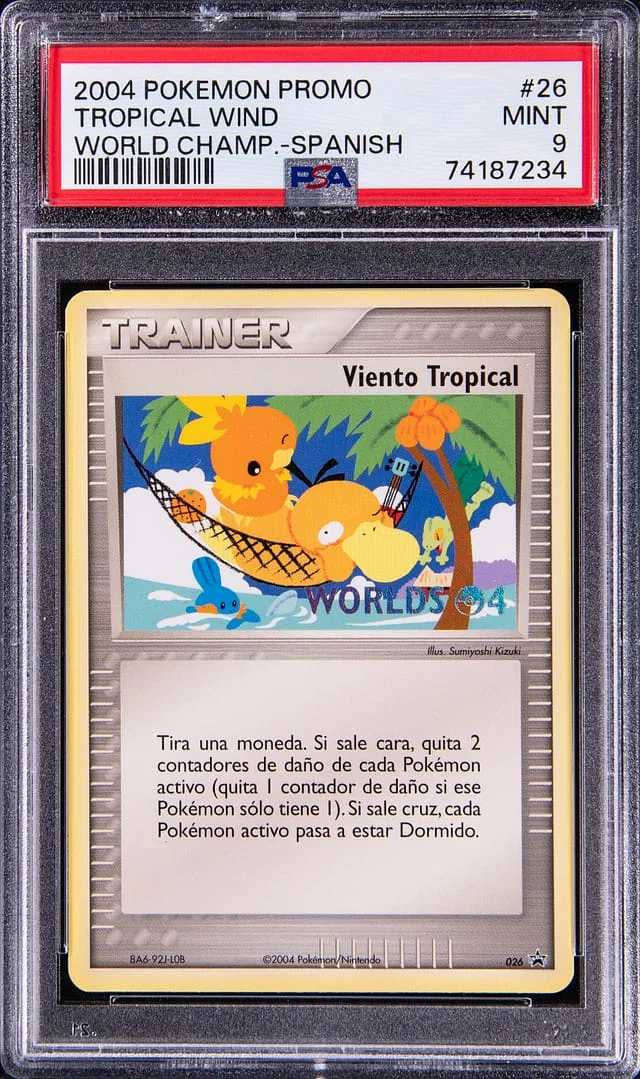 2004 Pokemon Spanish Black Star Promos World Championships Tropical Wind #26 card image