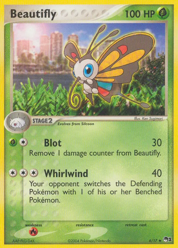 2004 POP Series 1 Beautifly Uncommon #06/17 Uncommon card image