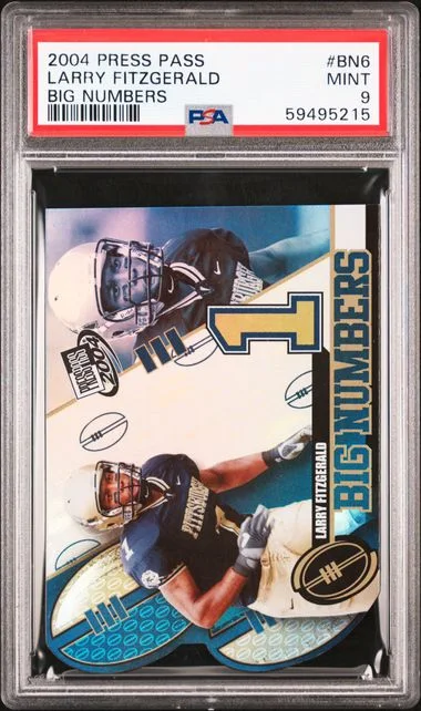 2004 Press Pass Big Numbers Larry Fitzgerald #Bn6 card image