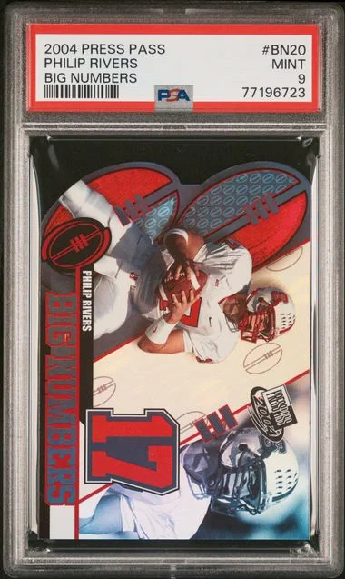 2004 Press Pass Big Numbers Philip Rivers #BN20 card image