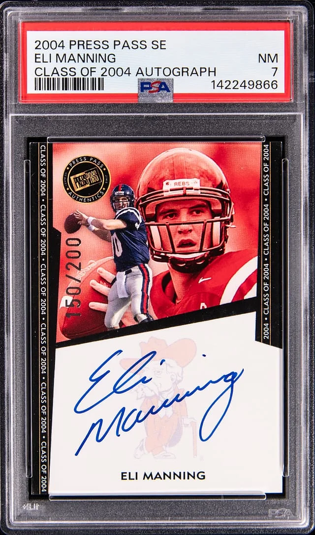 2004 Press Pass SE Class of Autograph Eli Manning #2004 card image