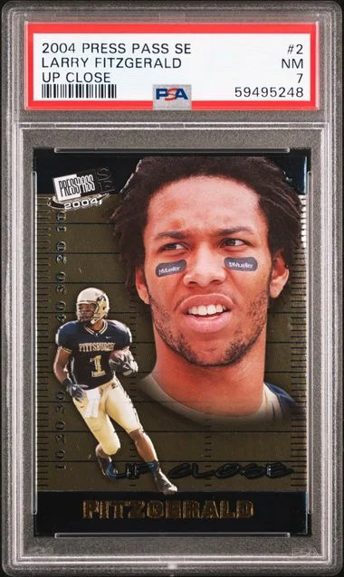 2004 Press Pass Special Edition Up Close Larry Fitzgerald #2 card image