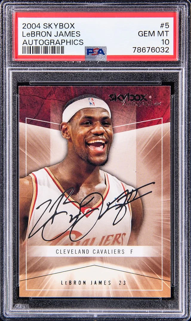 2004 SkyBox Autographics LeBron James #5 card image
