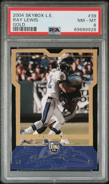 2004 SkyBox Ray Lewis L.E. Gold #39 card image