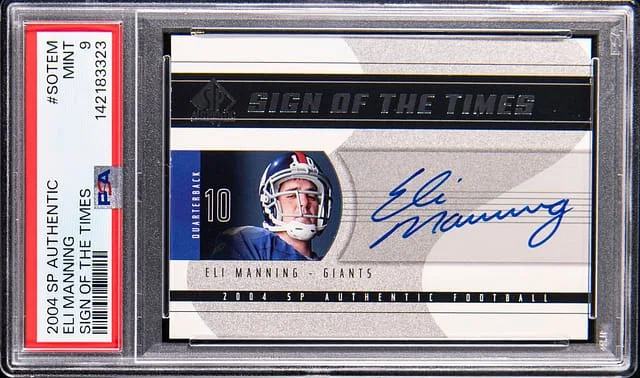 2004 SP Authentic Eli Manning Sign Of The Times #SOT-EM card image