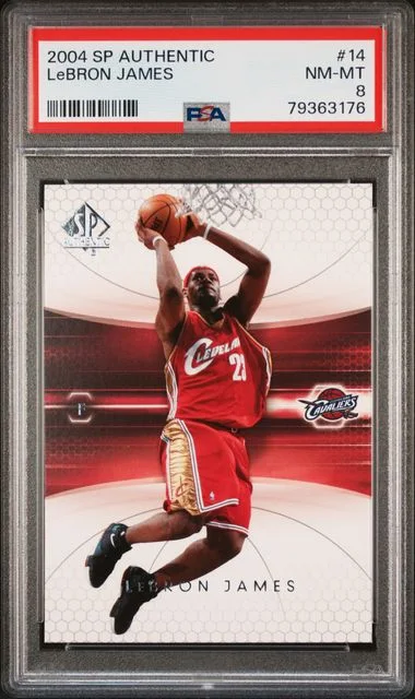 2004 SP Authentic LeBron James #14 card image