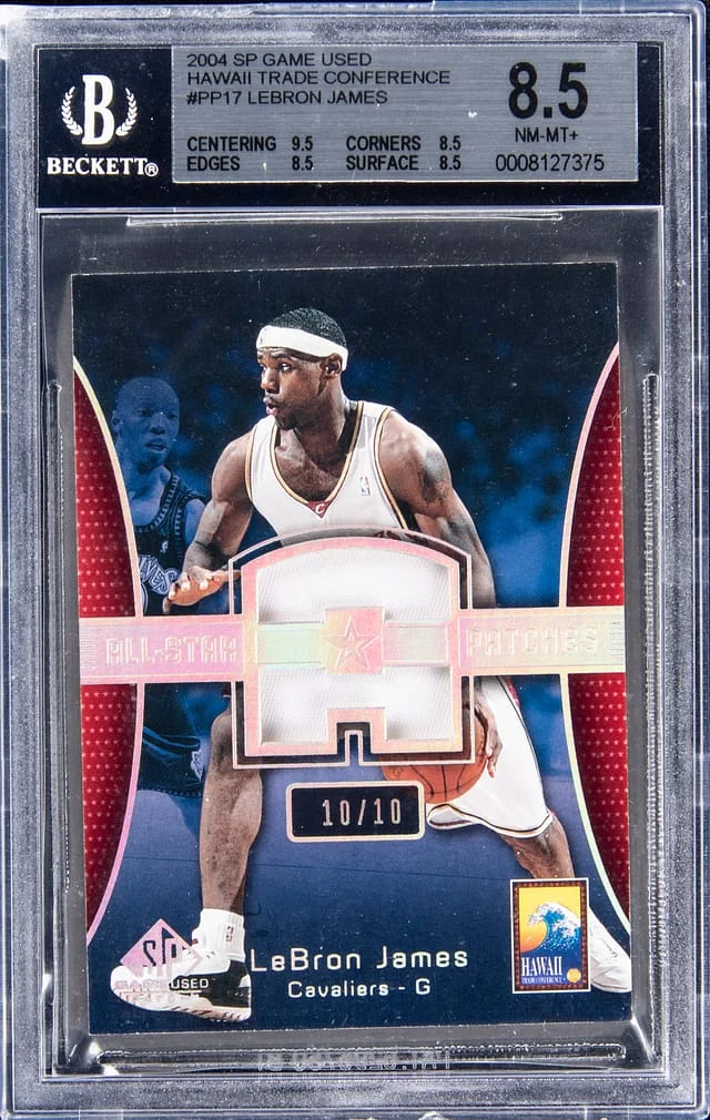 2004 SP Game Used LeBron James Hawaii Trade Conference #PP17 card image