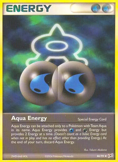 2004 Team Magma vs Team Aqua Aqua Energy #86/95 Uncommon card image