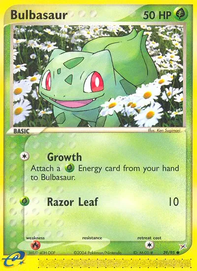 2004 Team Magma vs Team Aqua Bulbasaur Common #39/95 Common card image