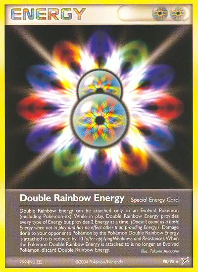 2004 Team Magma vs Team Aqua Double Rainbow Energy #88/95 Rare card image