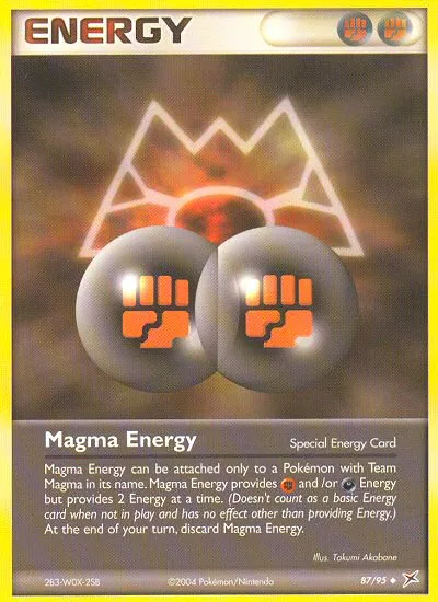 2004 Team Magma vs Team Aqua Magma Energy #87/95 Uncommon card image