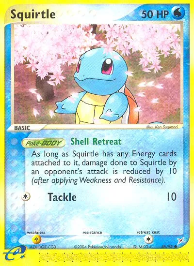 2004 Team Magma vs Team Aqua Squirtle Common #46/95 Common card image