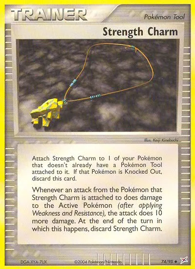 2004 Team Magma vs Team Aqua Strength Charm #74/95 Uncommon card image