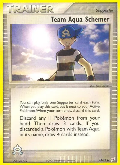 2004 Team Magma vs Team Aqua Team Aqua Schemer #69/95 Common card image