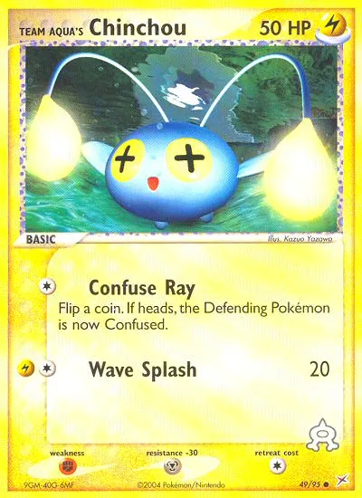 2004 Team Magma vs Team Aqua Team Aqua's Chinchou Common #49/95 Common card image