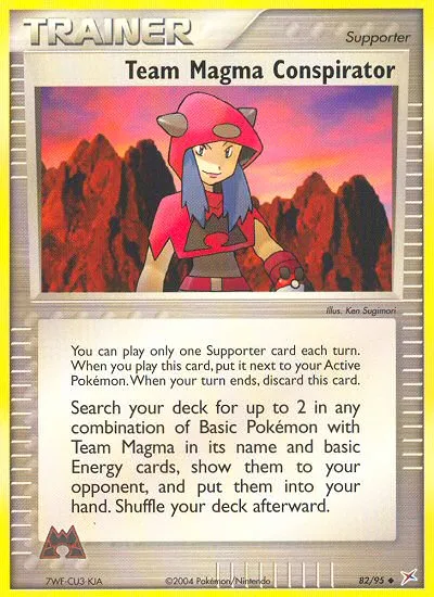 2004 Team Magma vs Team Aqua Team Magma Conspirator #82/95 Uncommon card image